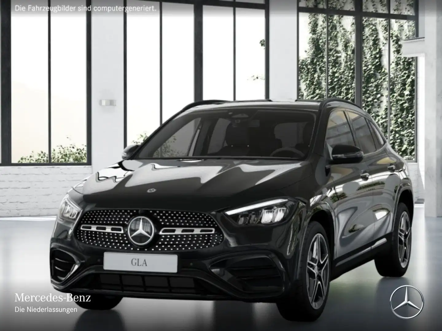 Mercedes-Benz GLA 180 AMG+NIGHT+PANO+AHK+LED+KAMERA+19"+TOTW+7G Schwarz - 2