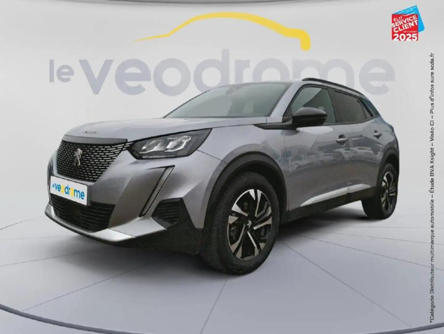 Peugeot 2008 1.2 PureTech 130ch S/S Allure Camera Gris - 1