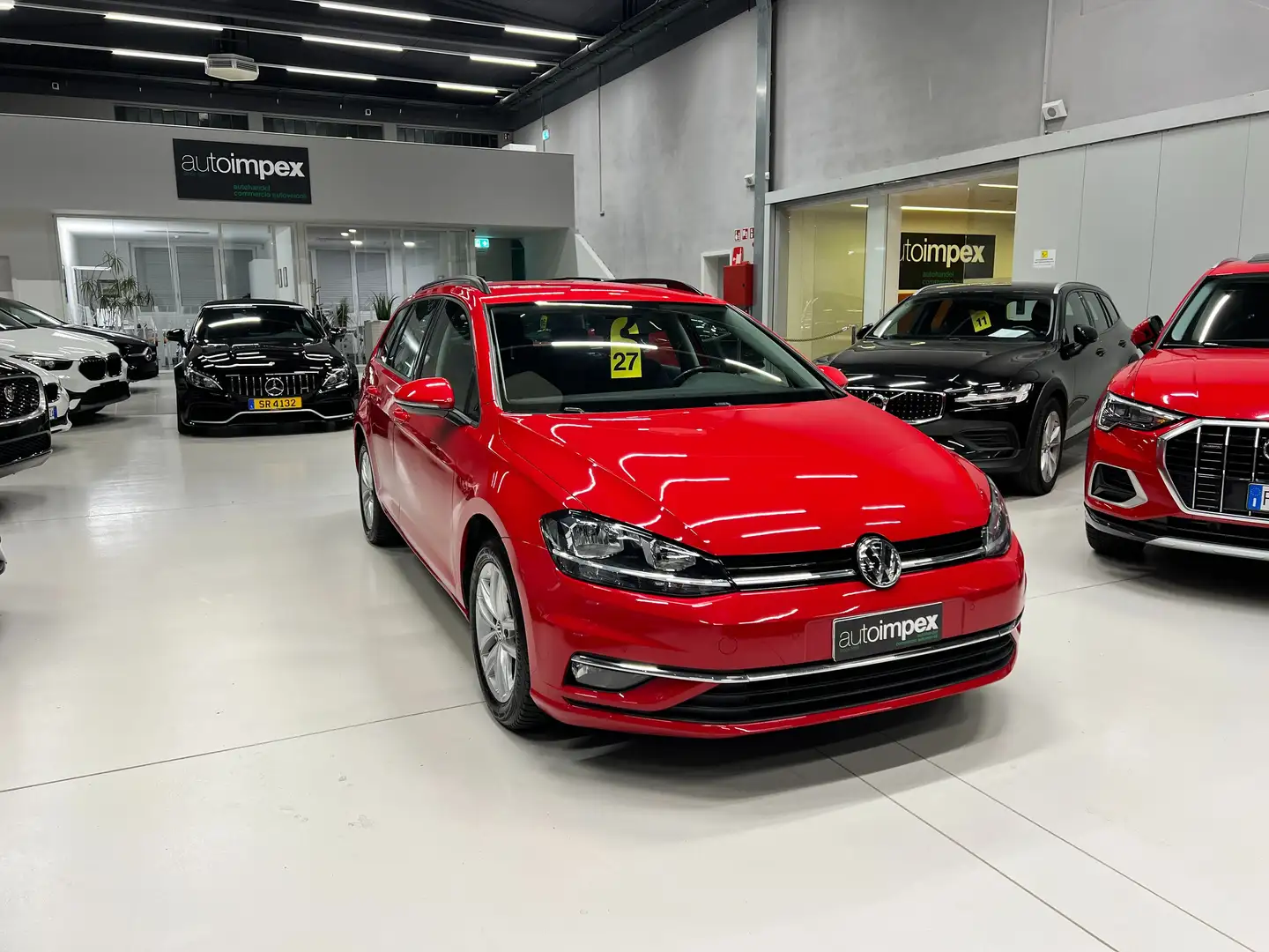 Volkswagen Golf Variant 1.6 tdi Business 115cv Unico Proprietario ACC Rosso - 1