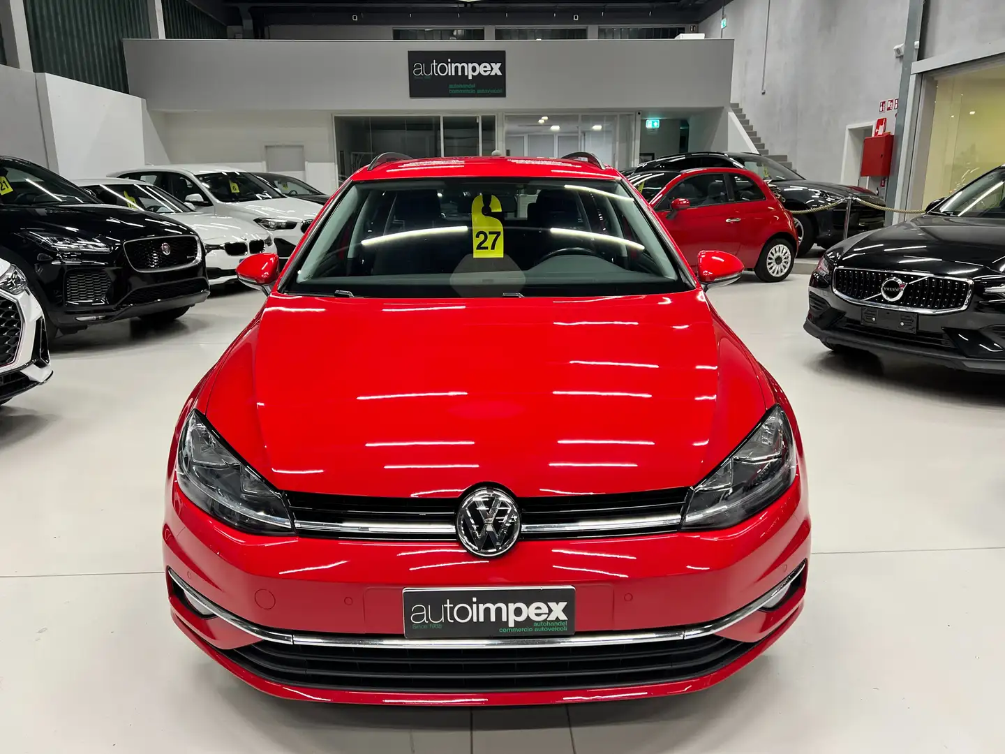 Volkswagen Golf Variant 1.6 tdi Business 115cv Unico Proprietario ACC Rosso - 2