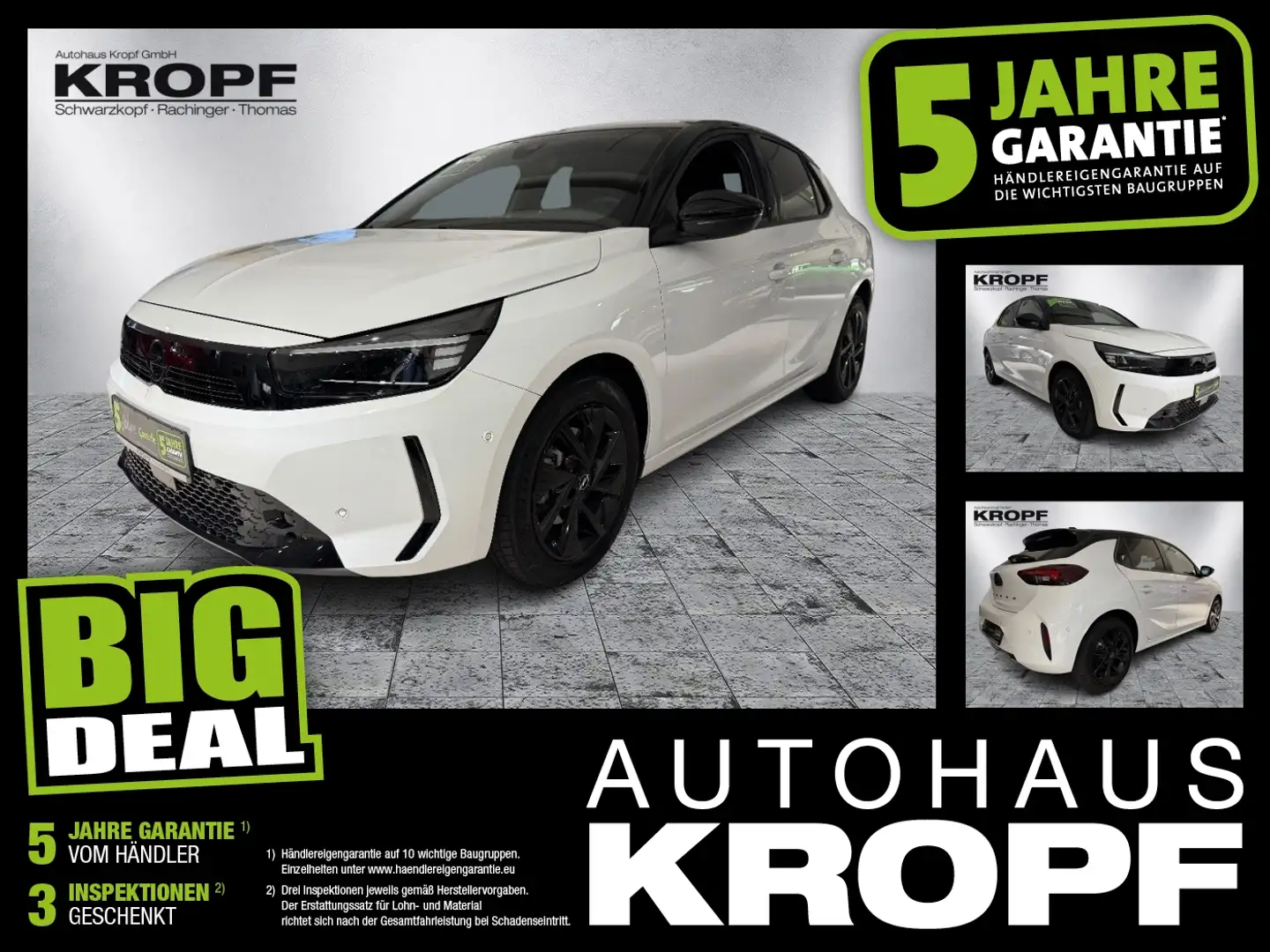 Opel Corsa F 1.2 Turbo GS FLA SpurW LM KAM LED Navi Weiß - 1