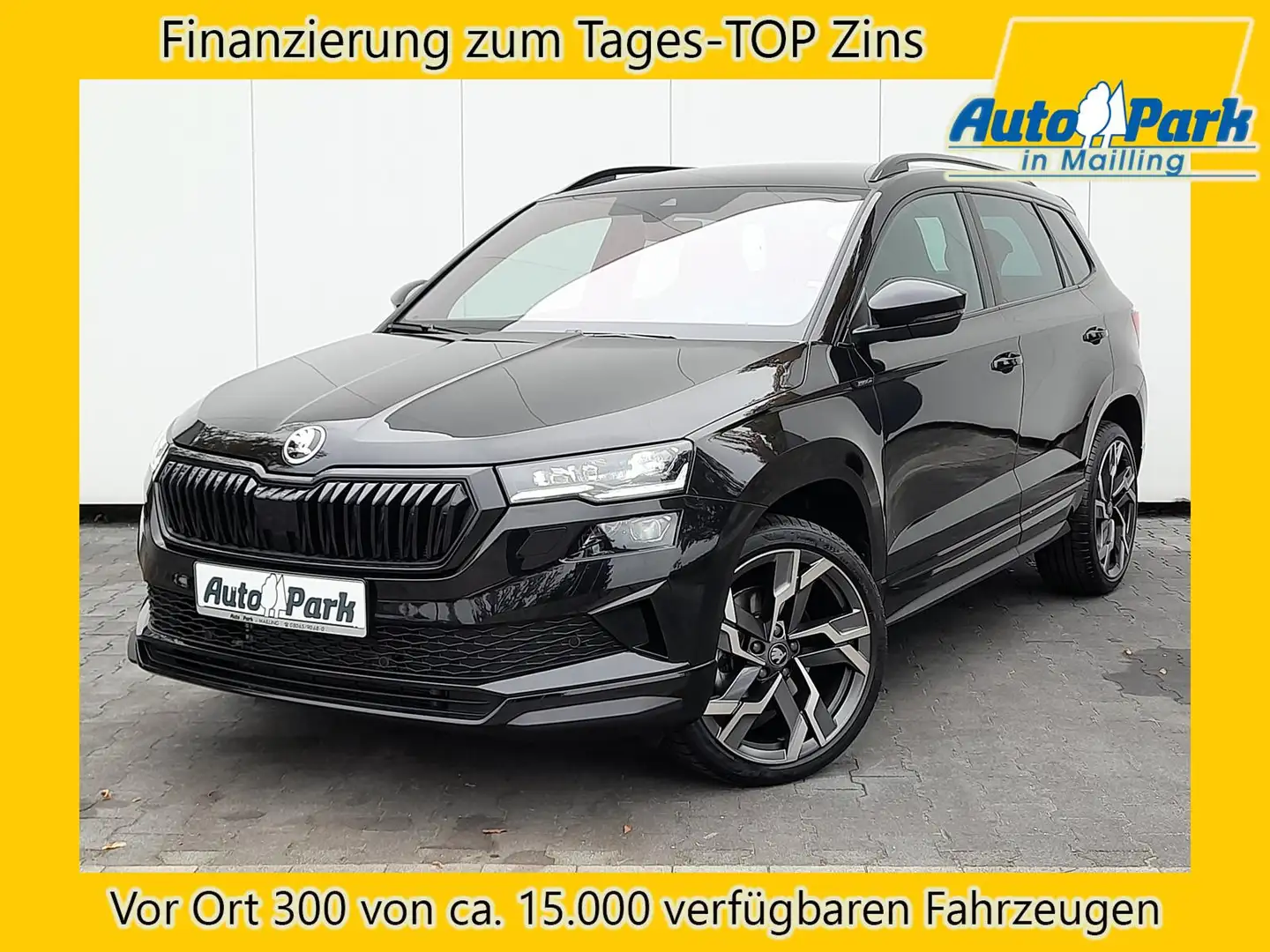 Skoda Karoq 1.5 TSI Sportline NAVI~4xSHZ~FHZ~LED~AHK Schwarz - 1