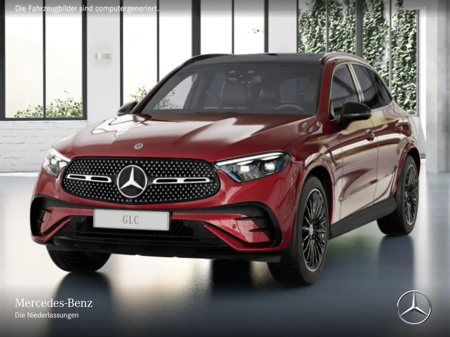 Mercedes-Benz GLC 450 d 4M AMG+NIGHT+PANO+360+AHK+BURMESTER+9G Rot - 2