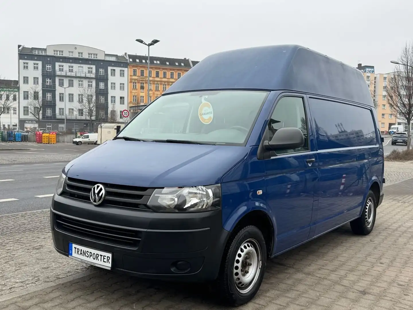 Volkswagen T5 Transporter Kasten-Hochdach-Lang,Klima,Zahnriemen Neu Blau - 2