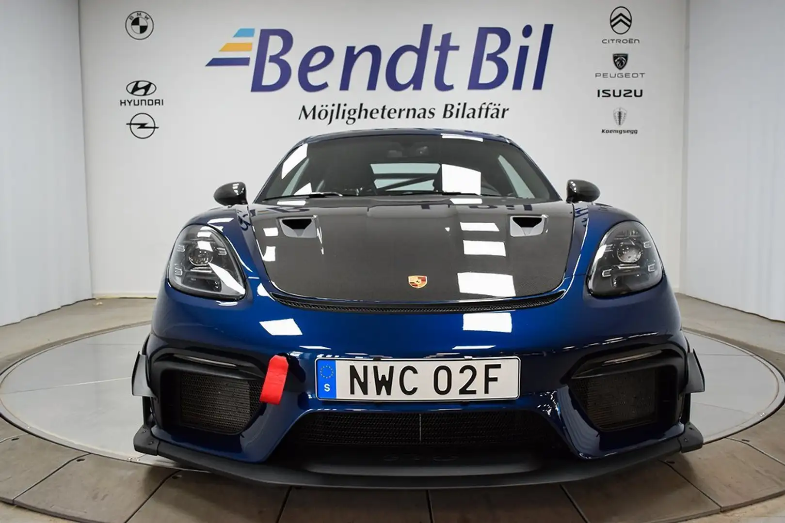 Porsche Cayman 718 4.0 GT4 RS Clubsport pack Weissach 500 ch Bleu - 2