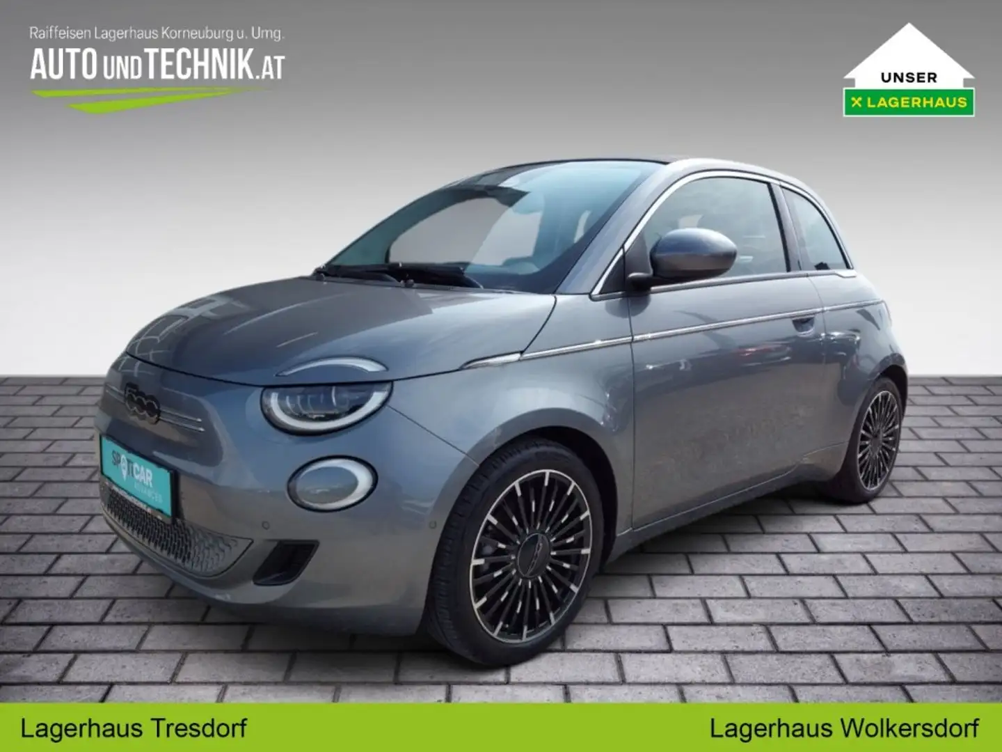 Fiat 500C La Prima Elektro 42kWh Grau - 1