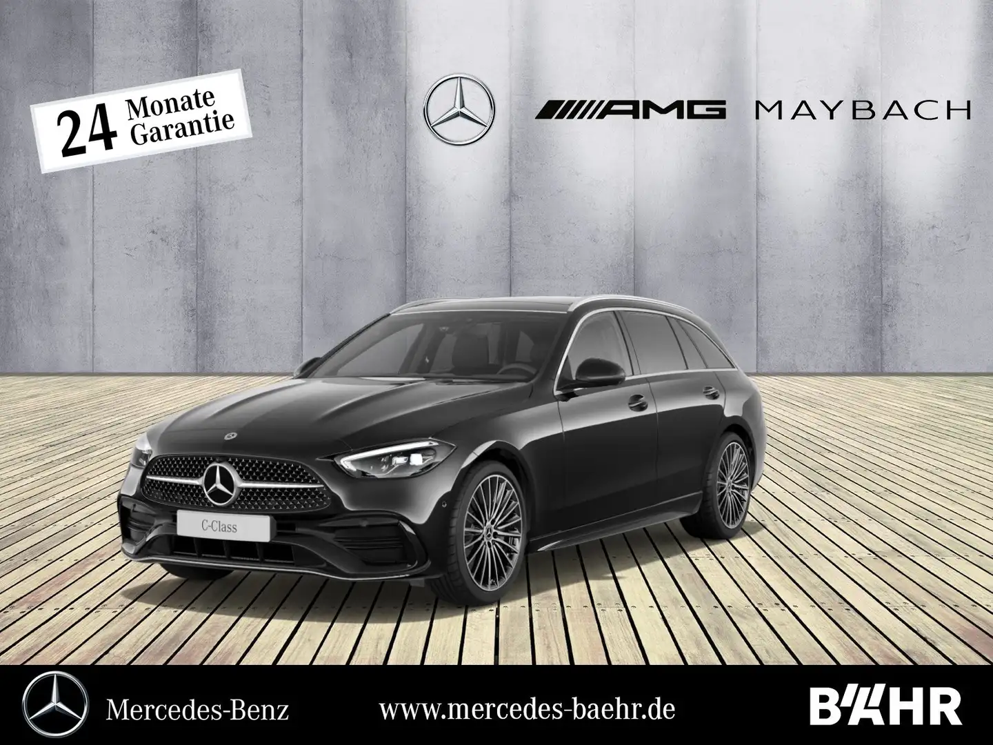 Mercedes-Benz C 220 C 220 d 4M T AMG/Pano/AHK/Distronic/360°/LMR-19" Schwarz - 1