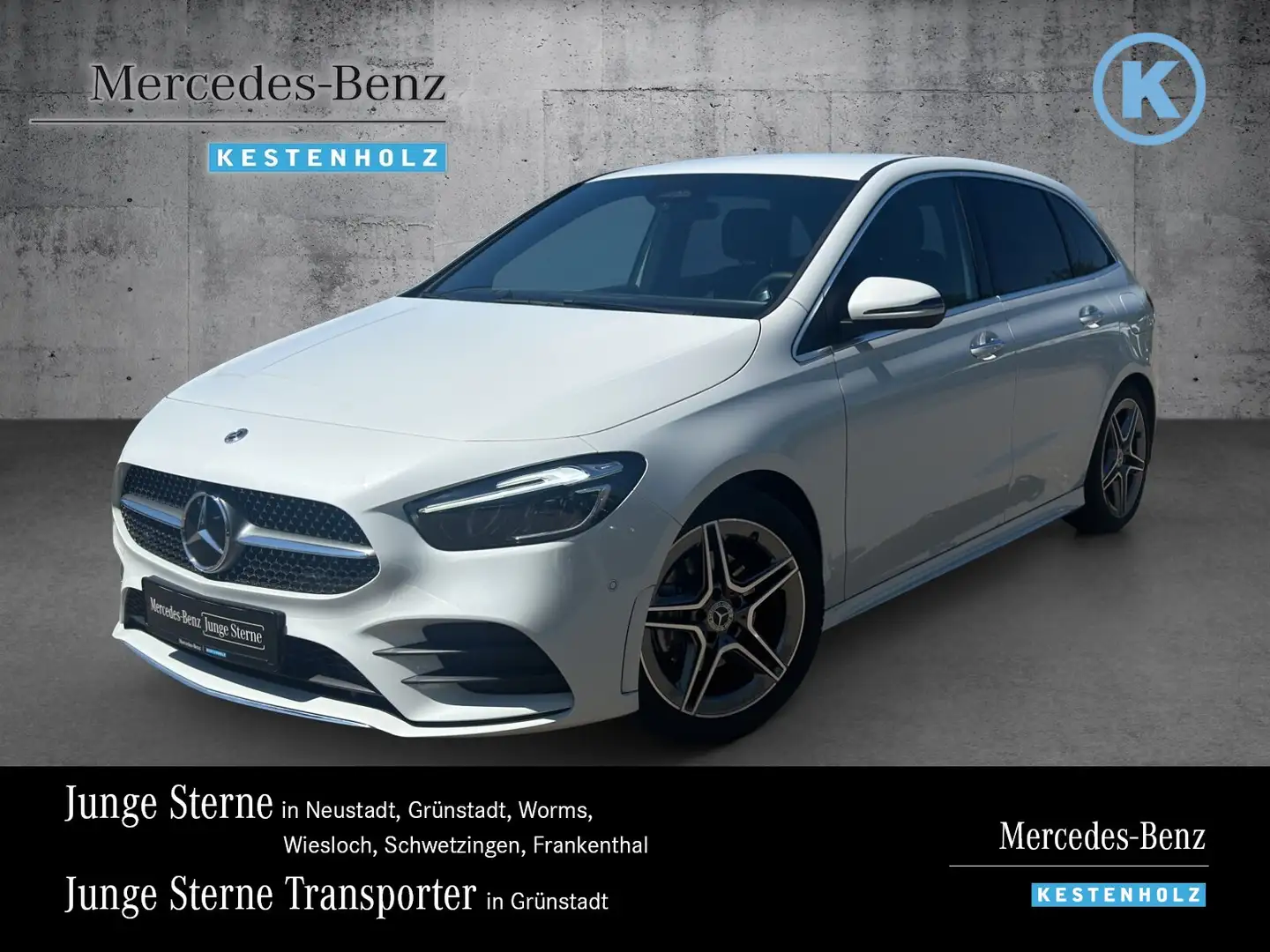 Mercedes-Benz B 200 B 200 AMG+KAMERA+AHK+SOUND+KEY-GO+EASYPACK+SHZ LED Weiß - 1