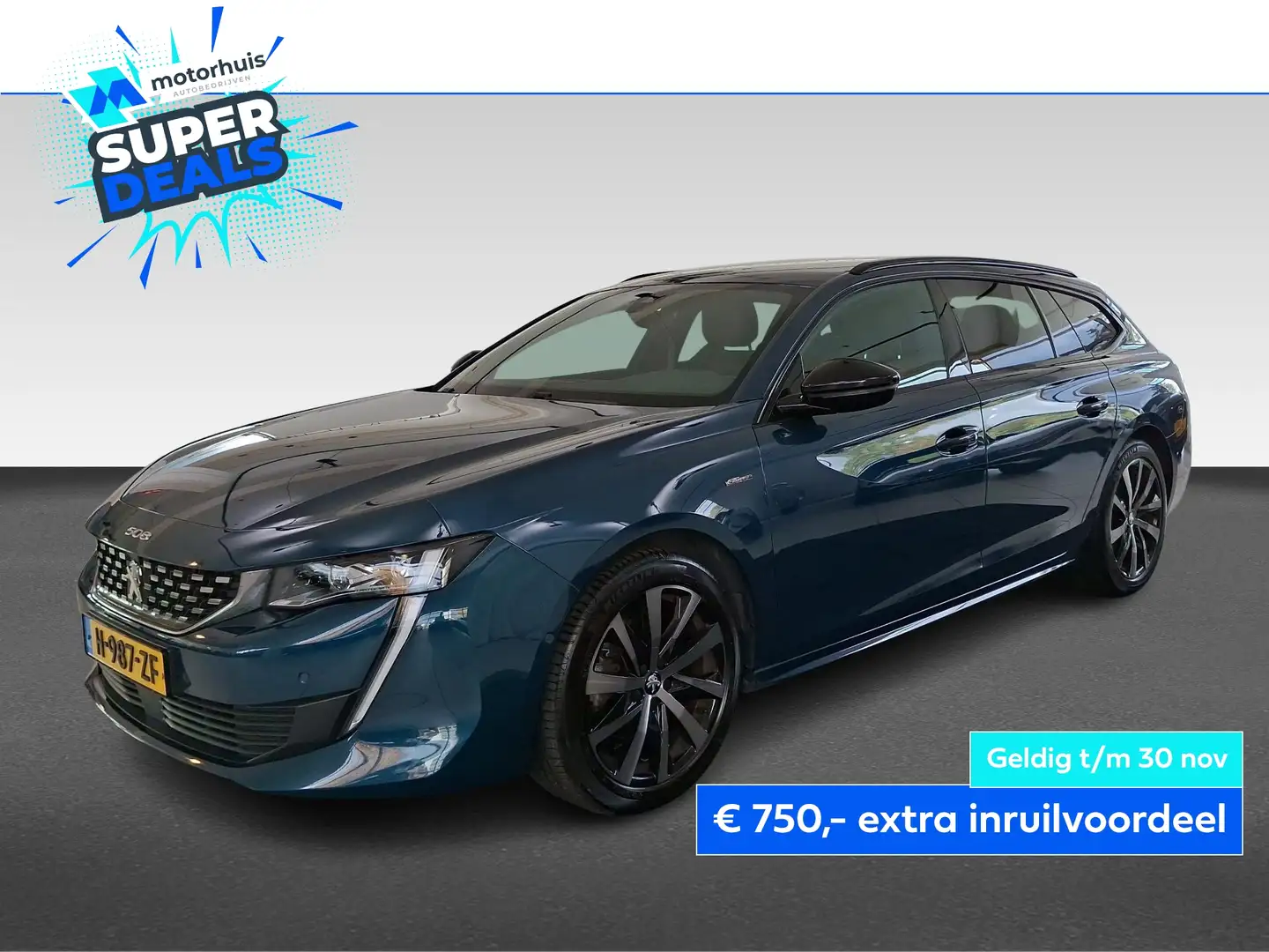 Peugeot 508 Sw 1.6 PureTech 180pk EAT8 Blue Lease GT-line Blauw - 1
