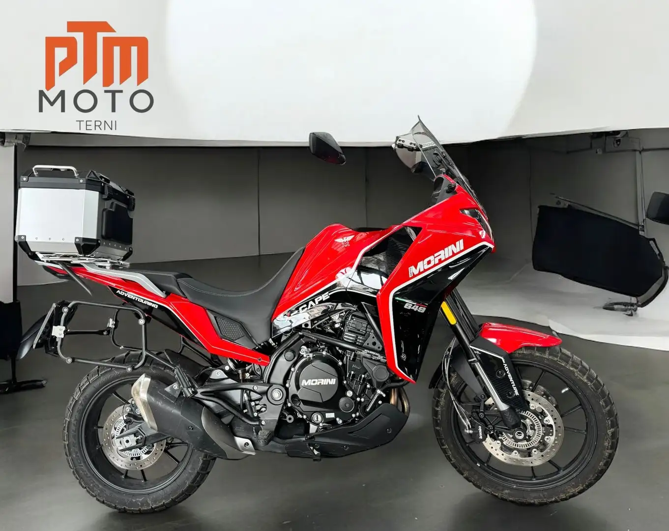 Moto Morini X-Cape Lega, Tris valigie, permute NON ti sposti Rouge - 1