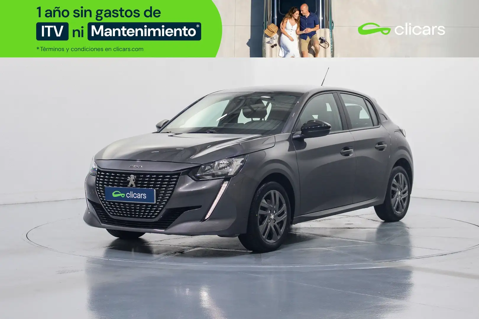 Peugeot 208 1.2 Puretech S&S Active Pack 100 Gris - 1