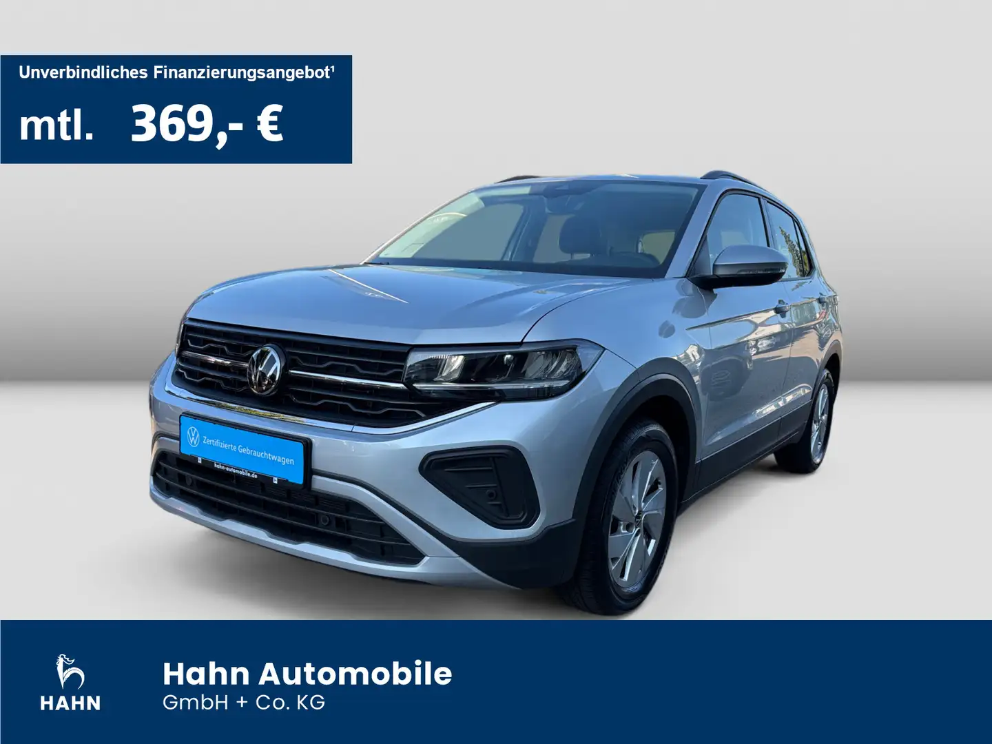 Volkswagen T-Cross 1.0TSI Life LED Navi ACC AHK APP Sitzh Argent - 1
