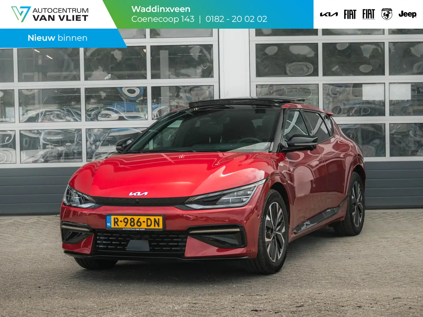 Kia EV6 GT-Line 77.4 kWh schuifkanteldak l Steoverwarming Rood - 1