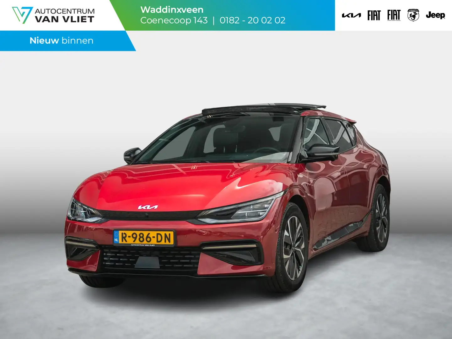Kia EV6 GT-Line 77.4 kWh schuifkanteldak l Steoverwarming Rood - 1