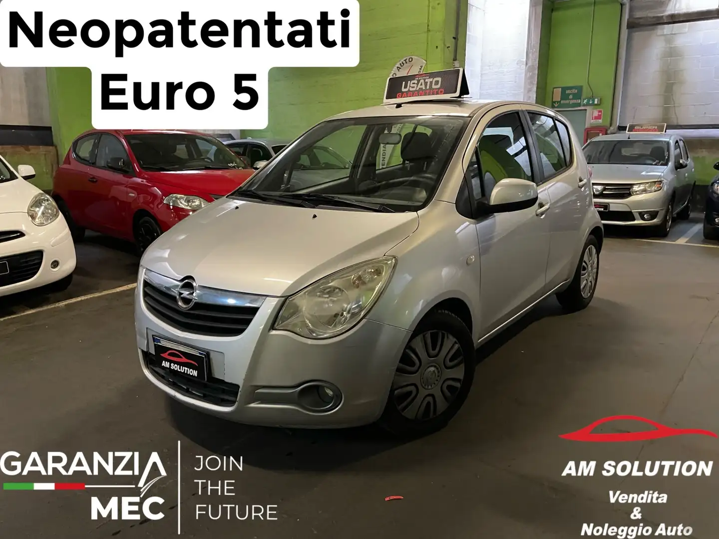 Opel Agila 1.2 Neopatentati Euro 5 Argento - 1