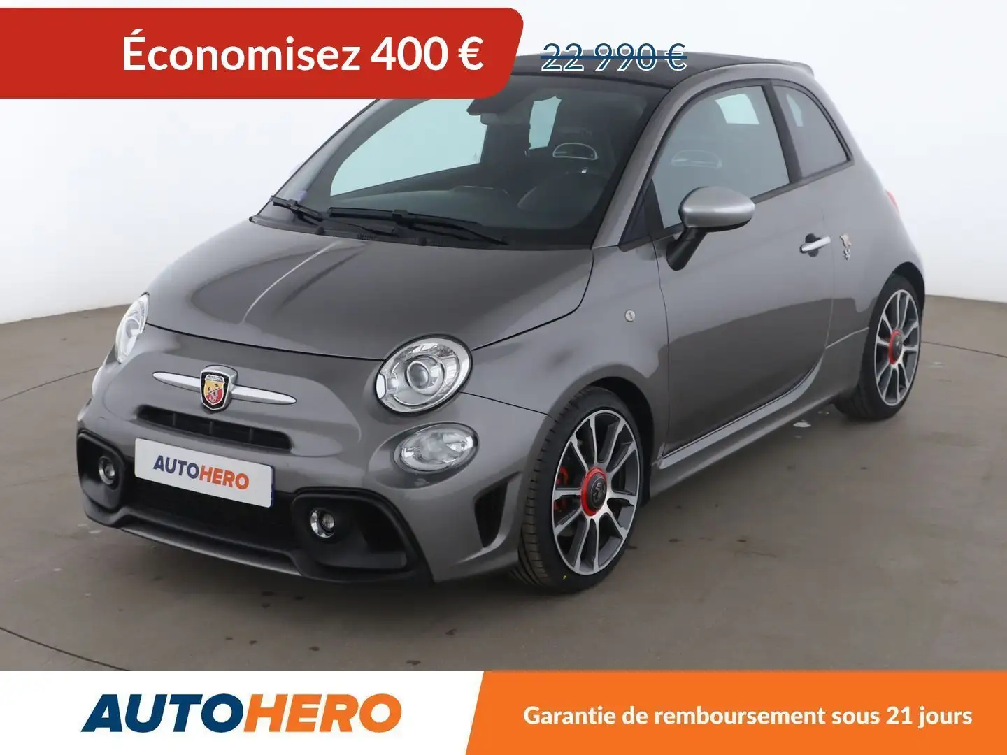 Abarth 595C C 1.4 Turbo T-Jet 595 Turismo MSQ Gris - 1