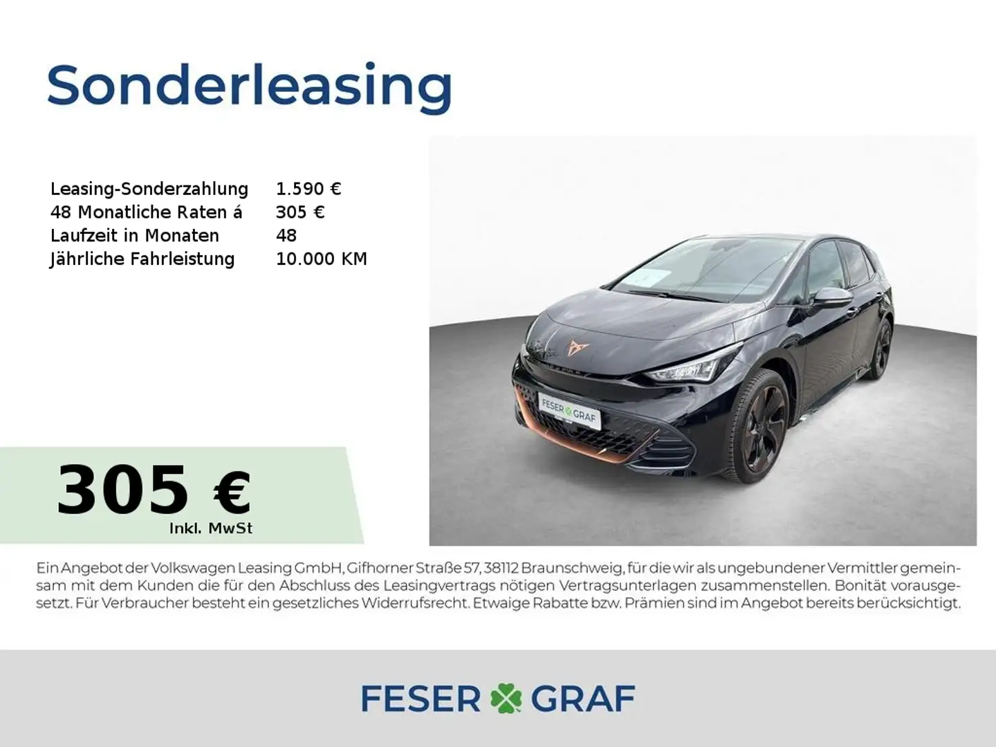 CUPRA Born EDITION DYNAMIC 170kW 60 kWh PILOT L GJR Negru - 1