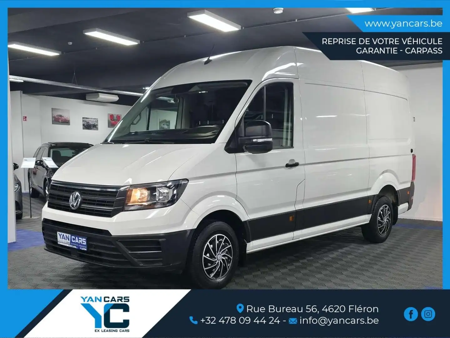 Volkswagen Crafter AUTOMATIQUE * L3H3 * 2.0 TDi * CARPLAY*FULL EQUIPE Blanc - 1
