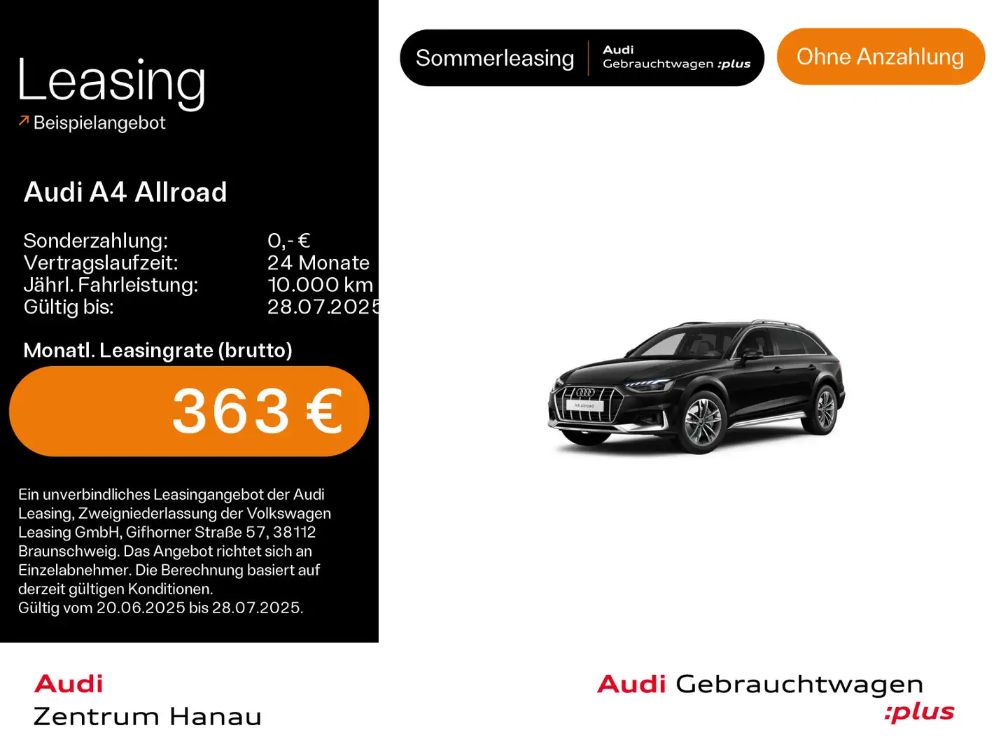 Audi A4 allroad A4 allroad quattro 45 TFSI*NAVI-PLUS*HUD*LEDER*A Schwarz - 1