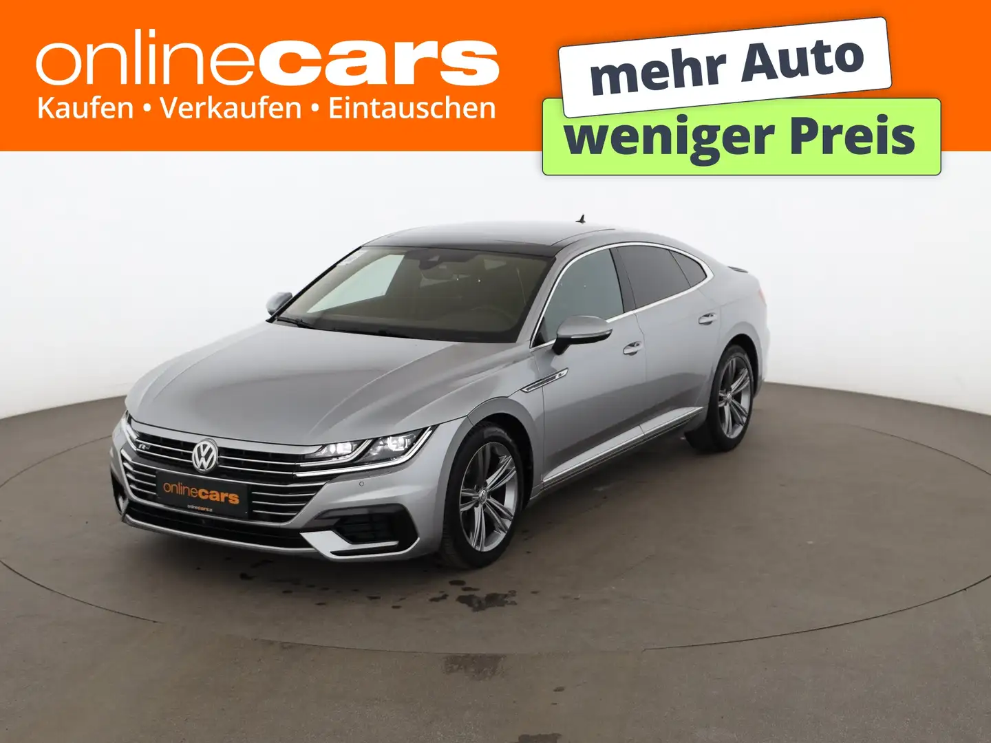 Volkswagen Arteon 2.0 TDI R-Line LED SKY 360-CAM AHK LEDER Silber - 1