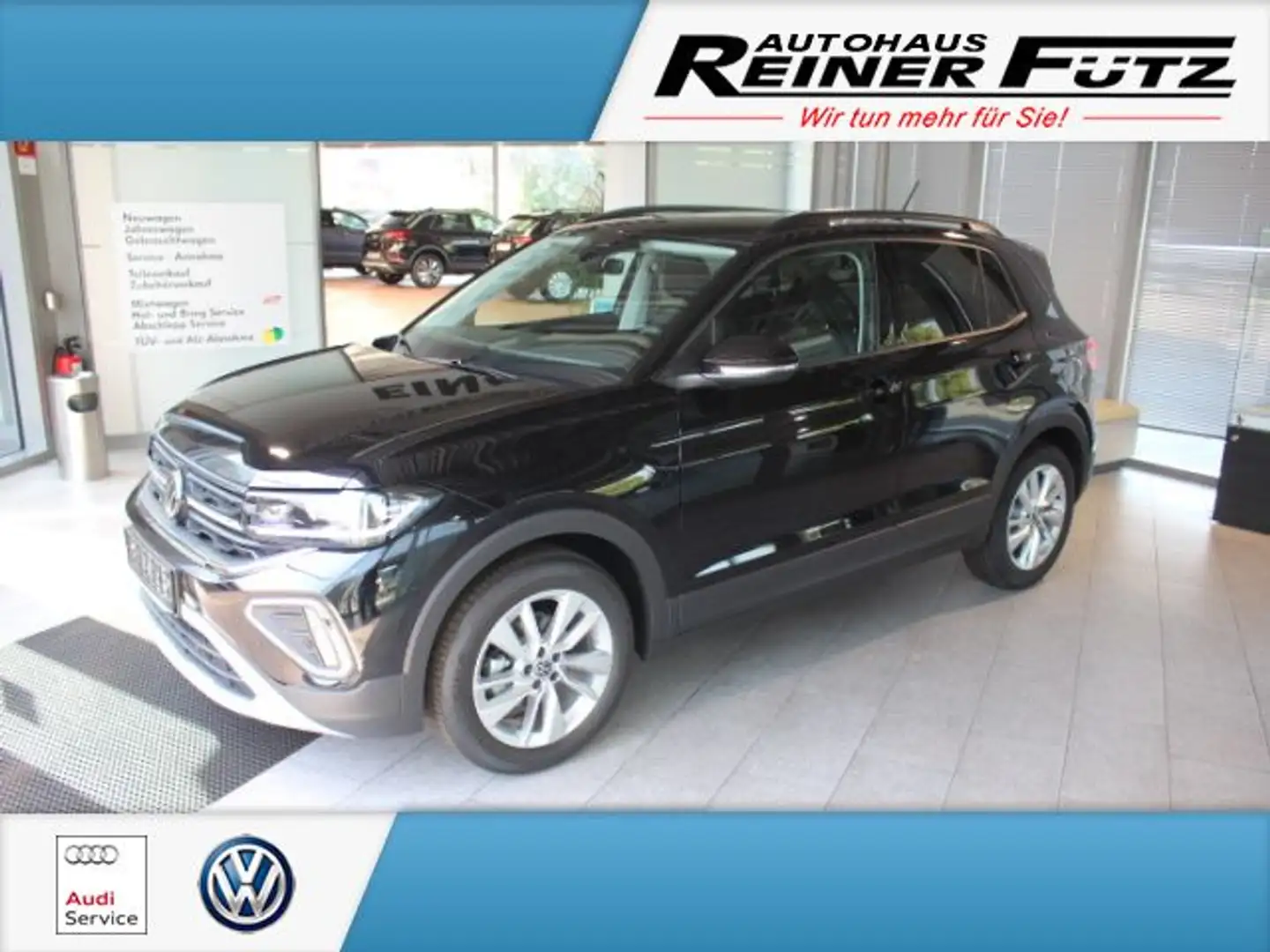 Volkswagen T-Cross 1.0 TSI DSG Life Matrix-LED, AHK, LM, RFK, Negro - 1