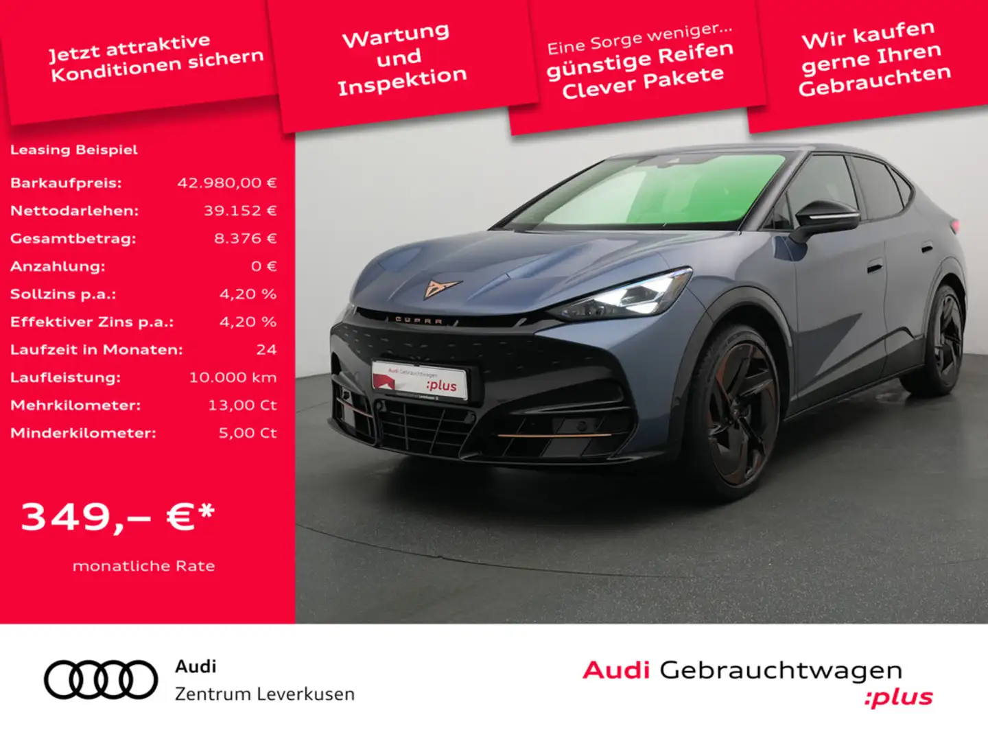 CUPRA Tavascan Endurance PANO MATRIX ACC KAM 360° N Blau - 1