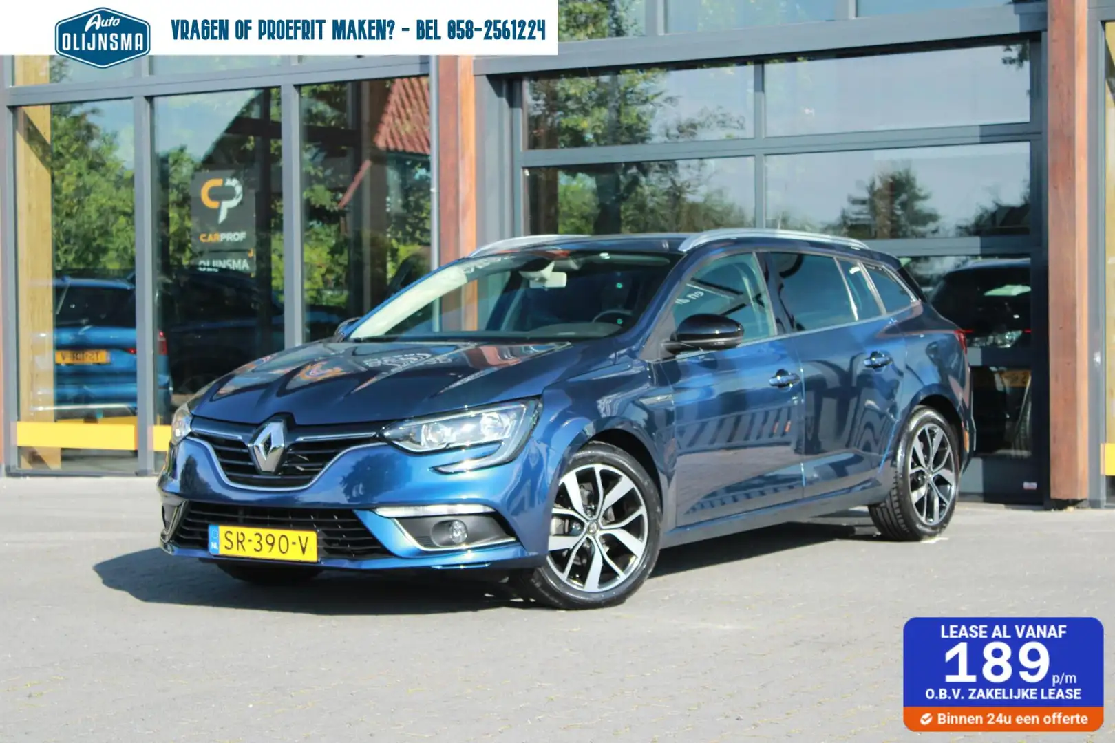 Renault Megane Estate 1.3 TCe Limited|Navi|Trekhaak Blauw - 1