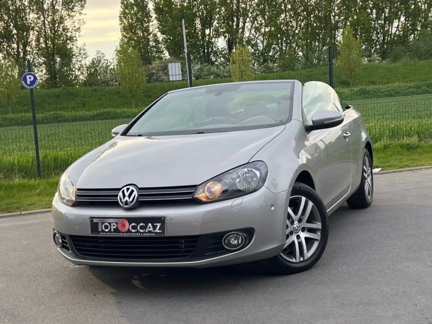 Volkswagen Golf VI CABRIOLET 1.4 TSI 125CH BLUEMOTION TECHNOLOGY 6 Gris - 1