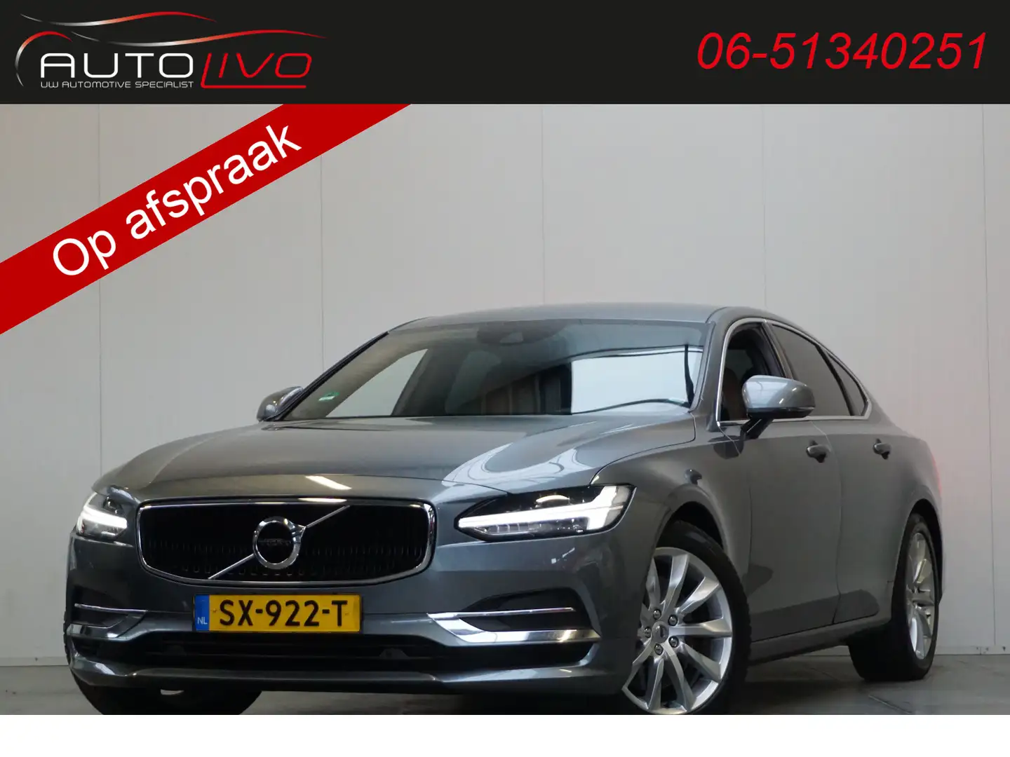 Volvo S90 2.0 T4 Momentum+ 190 PK! LED LEER ADAPTIVE CRUISE Grigio - 1