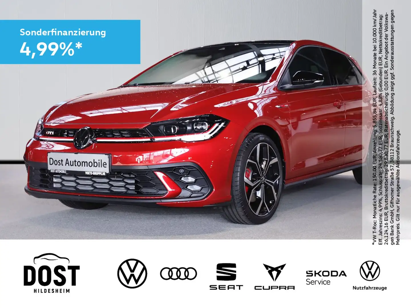 Volkswagen Polo GTI Polo GTI 2,0 TSI DSG KAMER+NAVI+KLIMA Rood - 1
