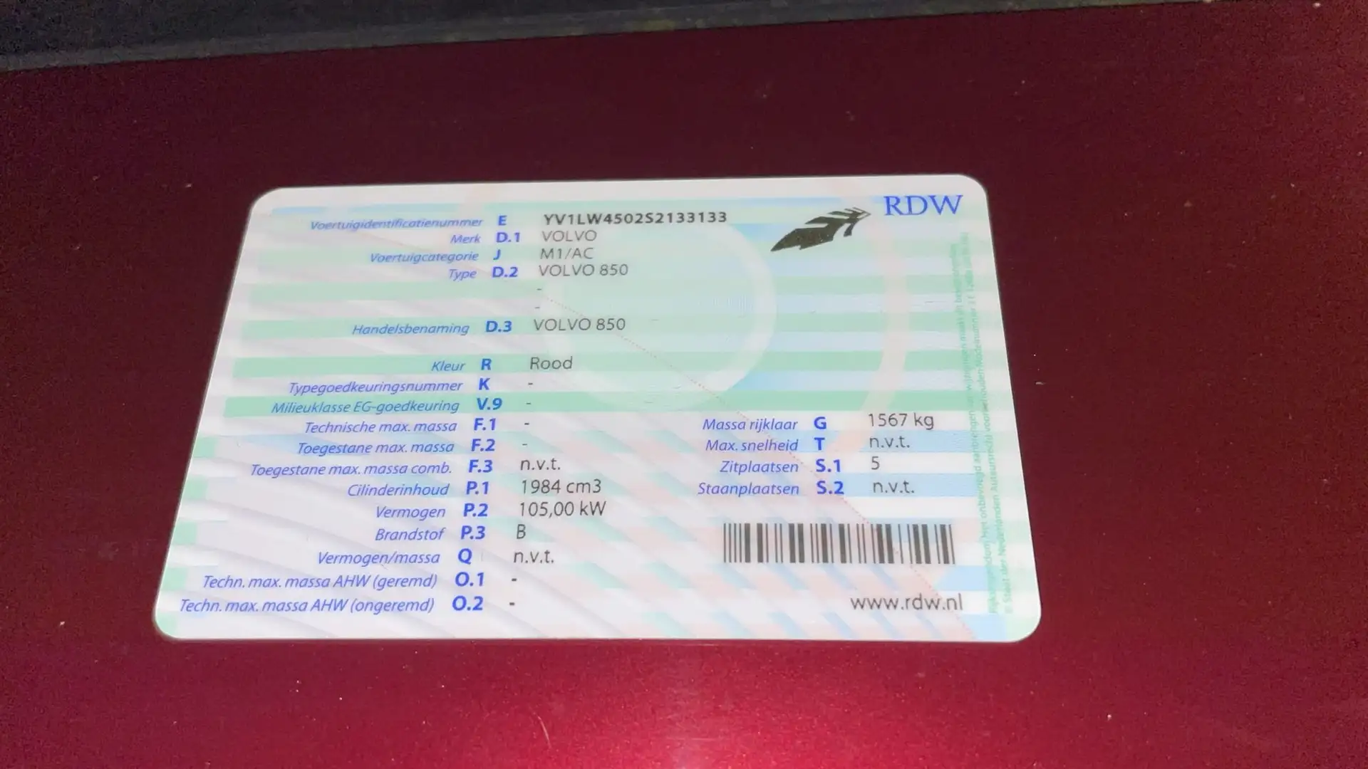 Volvo 850 850 Rood - 2