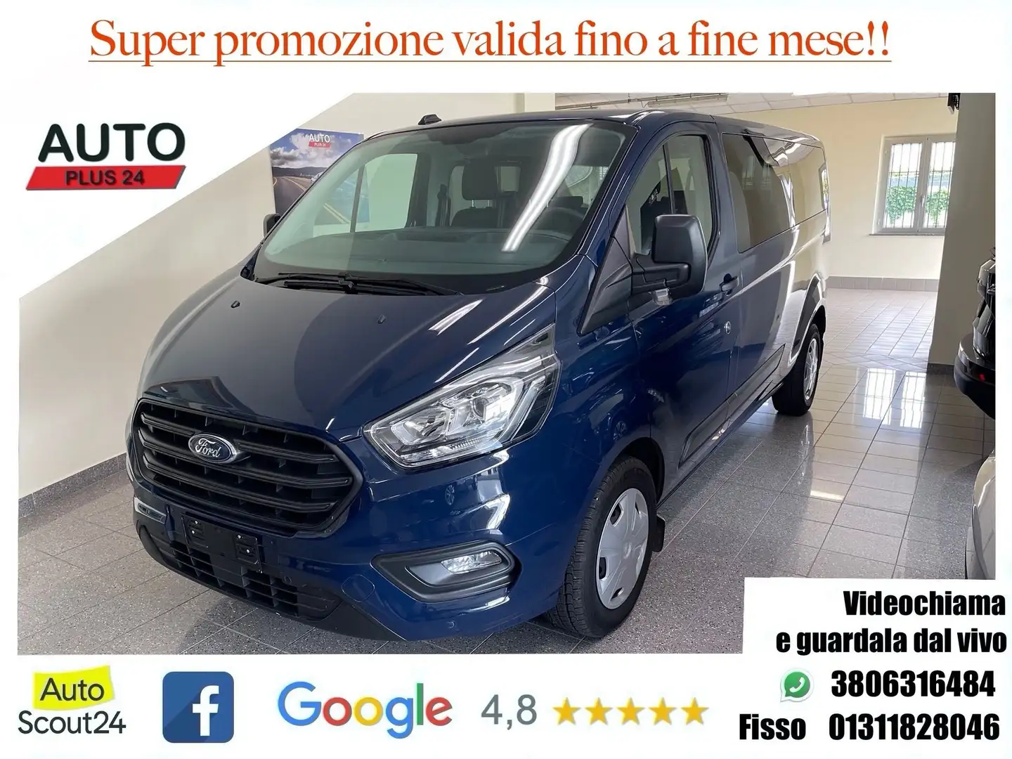 Ford Transit Custom 320 2.0 Combi Trend, 9 POSTI - CON PROMO PLUS 24 Mavi - 1