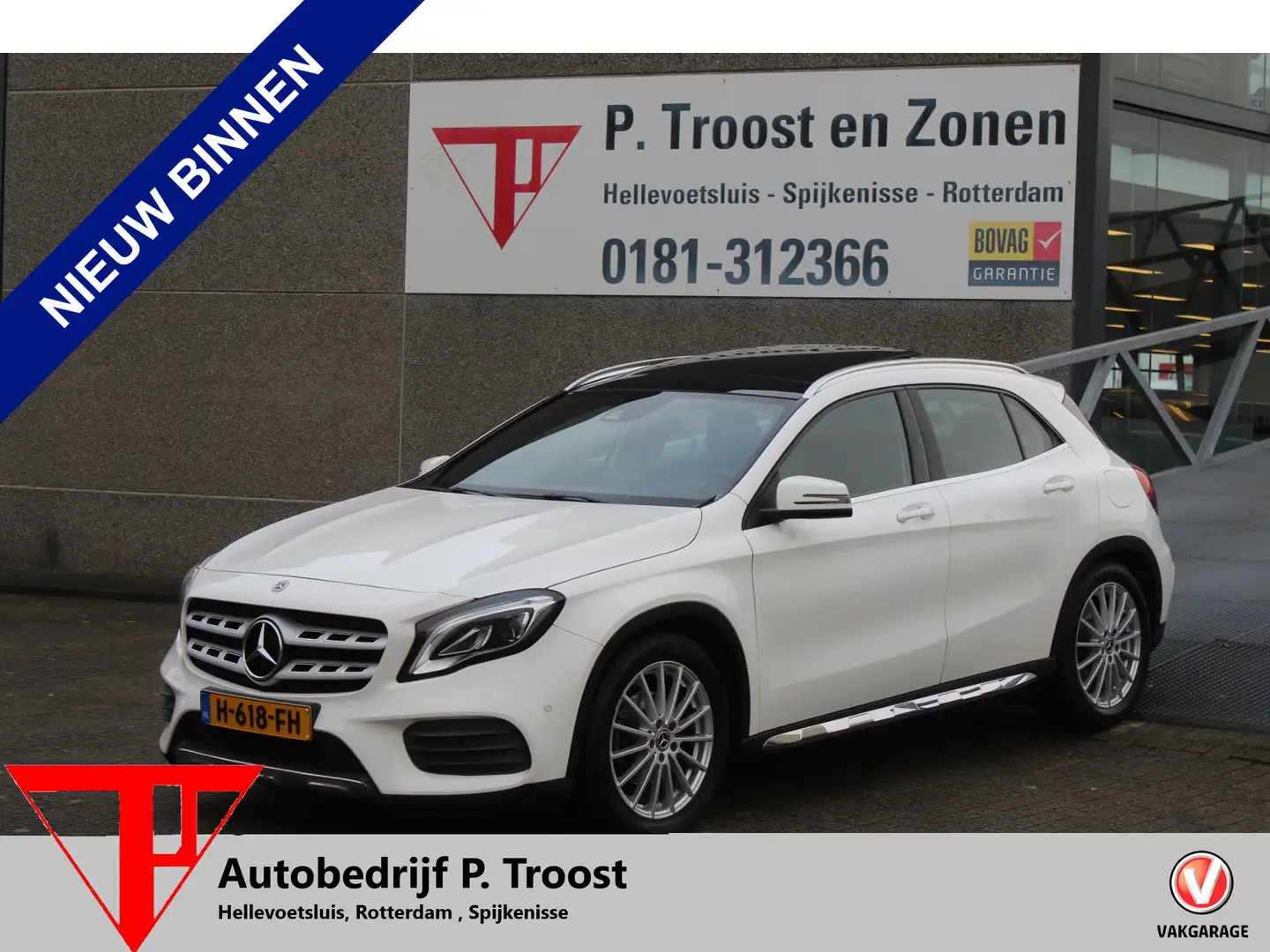 Mercedes-Benz GLA 180 Premium Plus AMG line/Panoramadak/Automaat/LED kop Wit - 1