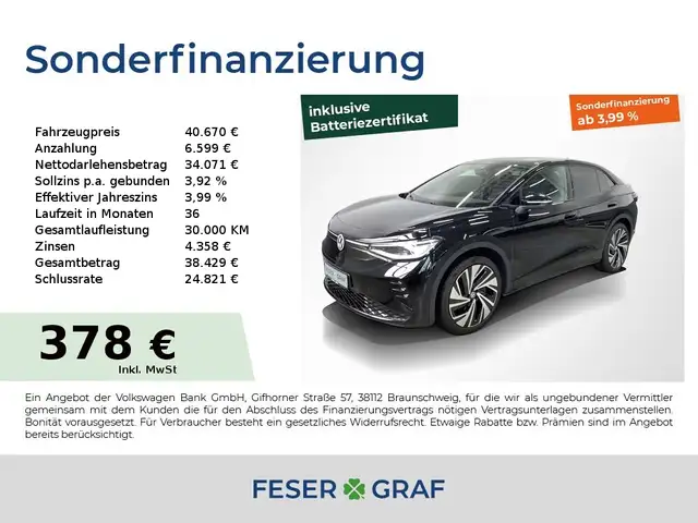 Volkswagen ID.5 GTX 4M AHK 360° Matrix HUD DCC Memory Navi
