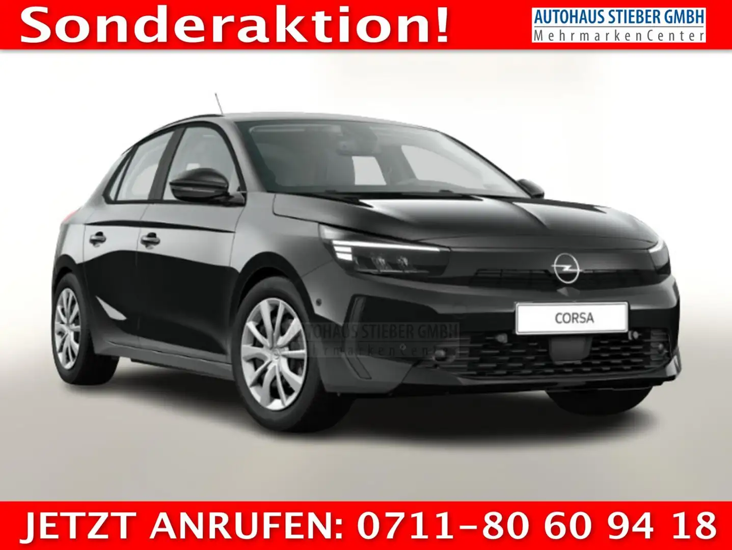 Opel Corsa Edition 1.2 Turbo 100 LED KomfortP SichtP 74 kW... Schwarz - 1