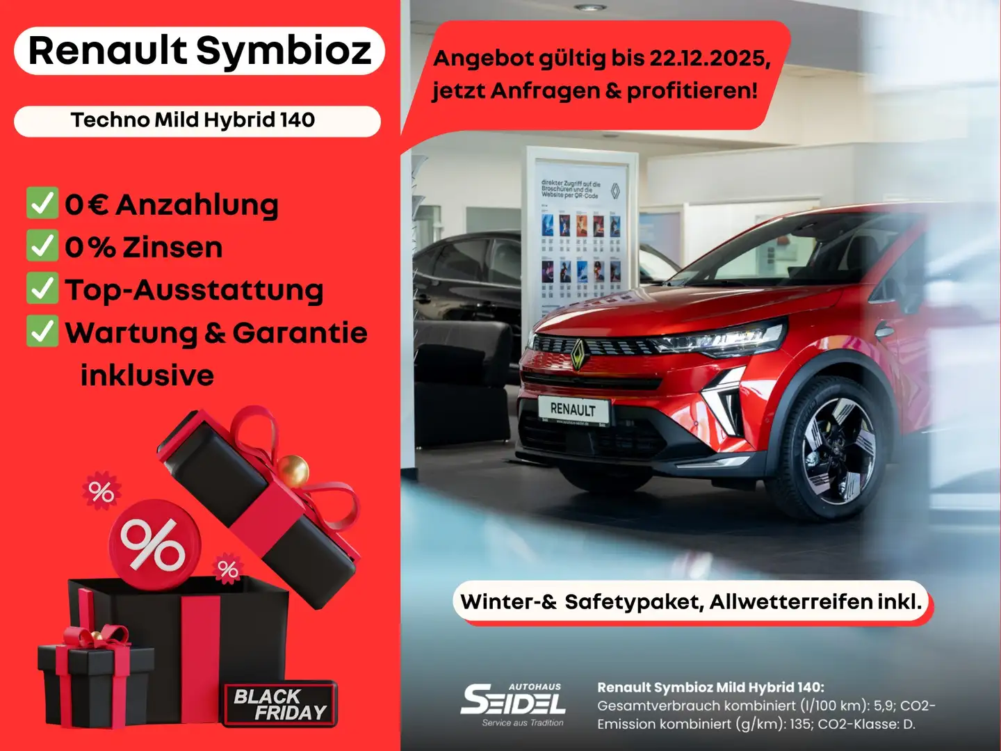 Renault Symbioz Techno Mild Hybrid 140 Rot - 2