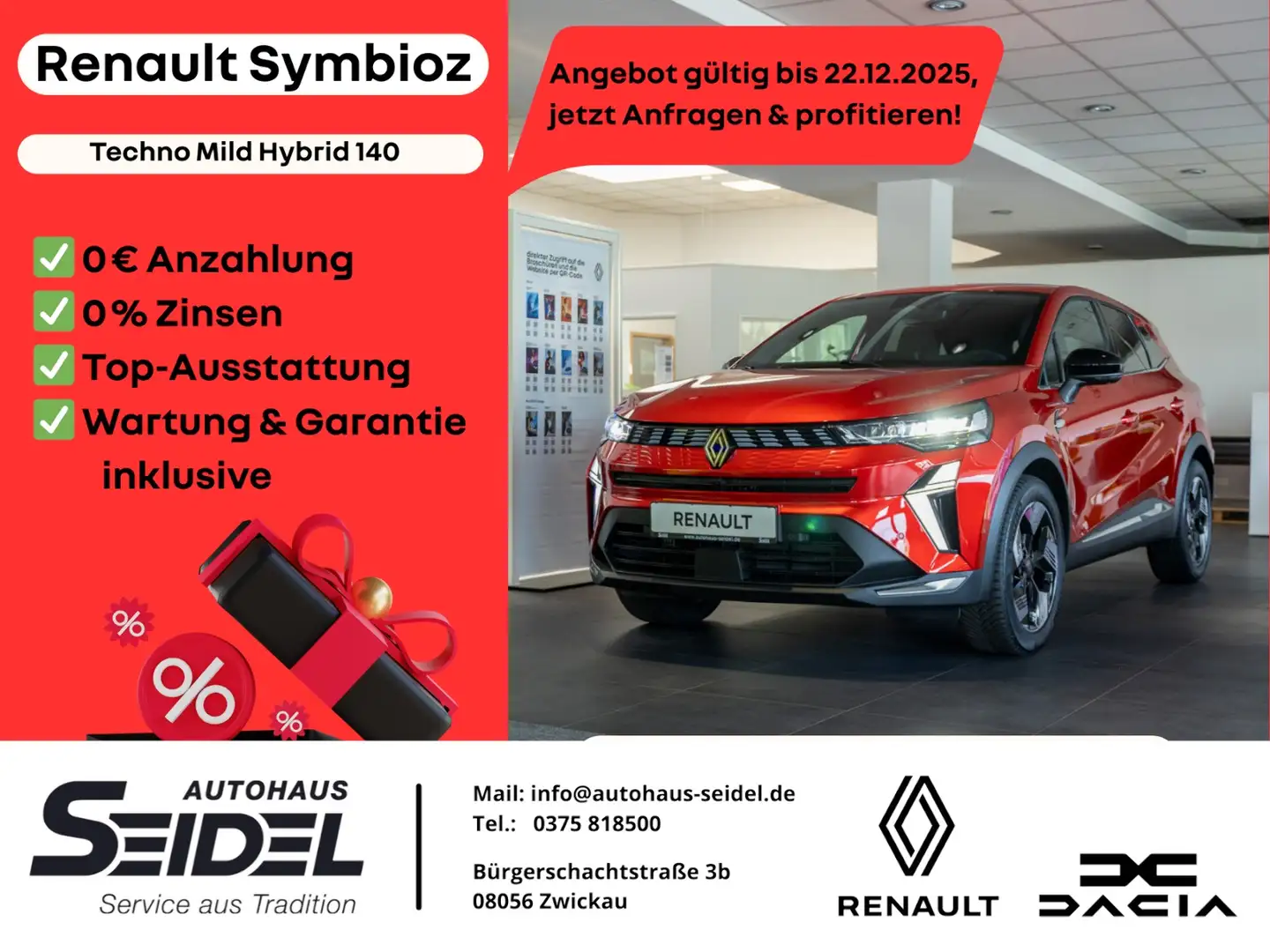 Renault Symbioz Techno Mild Hybrid 140 Rot - 1