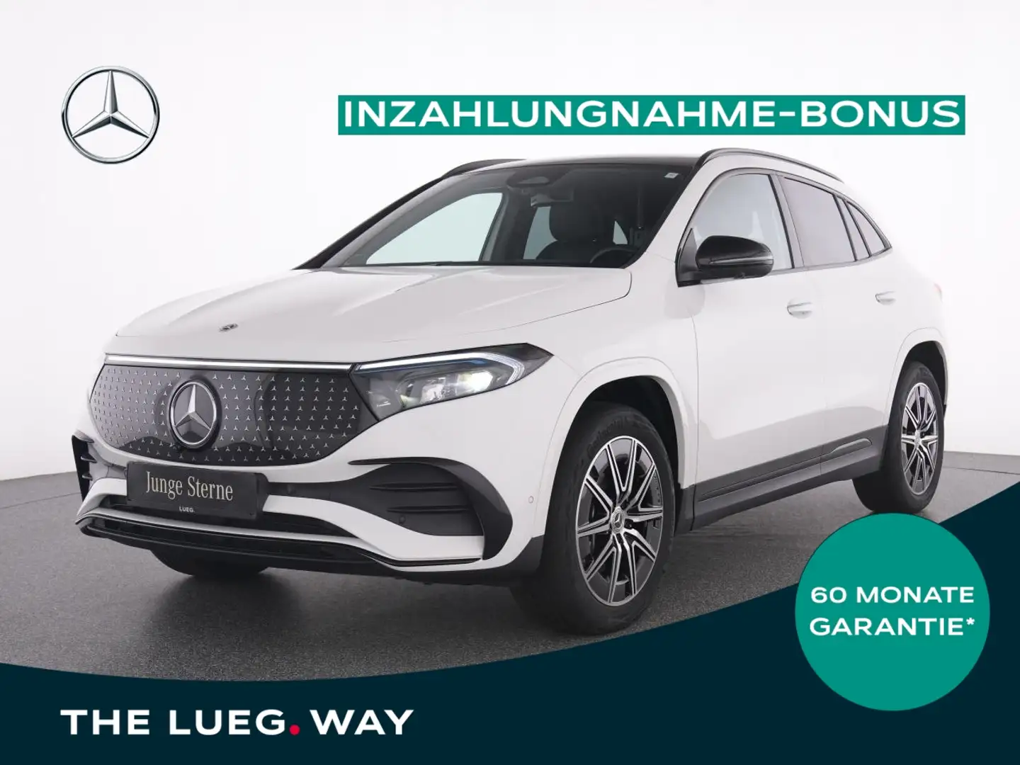 Mercedes-Benz EQA 300 4M AMG+NavPrm+Pano+Burm+LED+KeyG+Mem+360 Weiß - 1