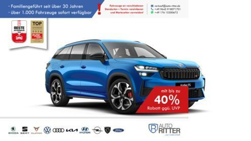 Skoda Kodiaq RS ACC|HuD|AHK|RFK|Matrix|LED|Navi|Car...