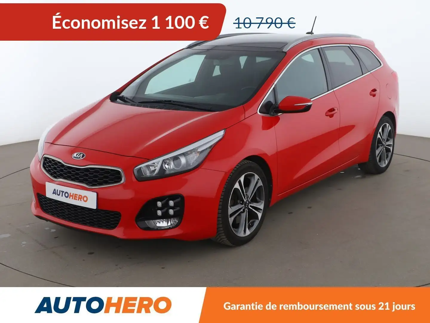 Kia Ceed / cee'd SW 1.0 T-GDi ISG GT Line BV6 Rouge - 1