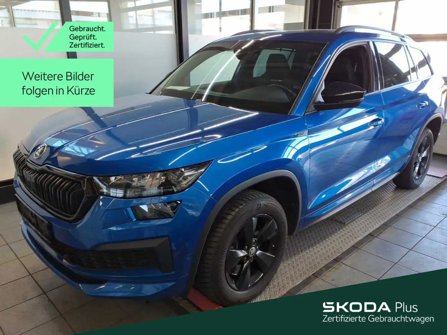Skoda Kodiaq KODIAQ 2.0 TDI DSG 4x4 Sportline*NAVI*AHK*PANO Blau - 1