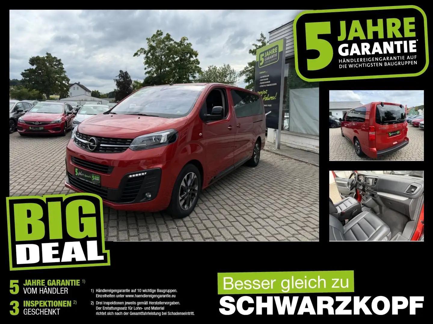 Opel Zafira Life 2.0D ACC+AHK+LED+Navi+SHZ+Standh.+LM Rot - 1