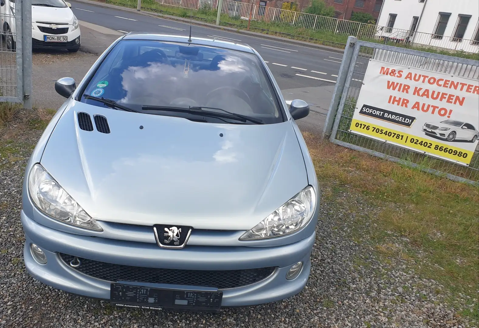 Peugeot 206 CC 110 Sport.Cabrio.Klimaautomatik.Neue Bremen. Šedá - 1