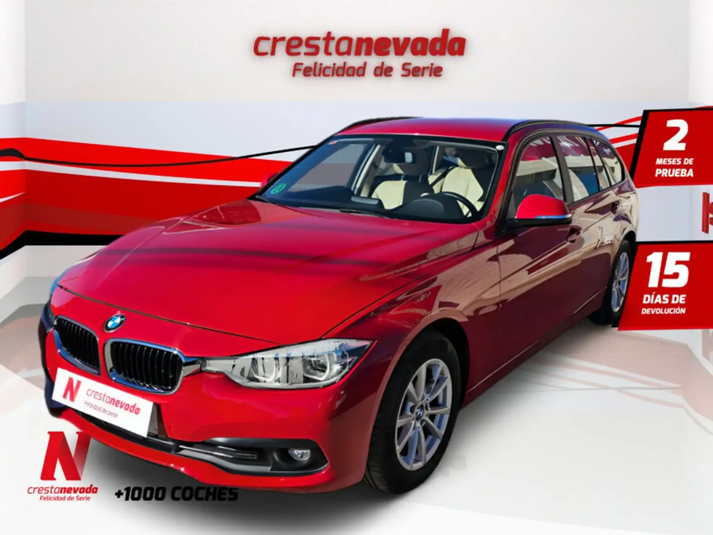 BMW 318 318dA Touring Rouge - 1