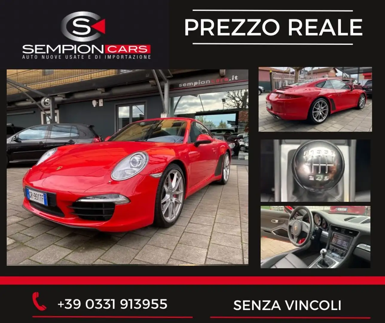 Porsche 991 Carrera S CAMBIO MANULE e SOLO 15.000KM Rosso - 1