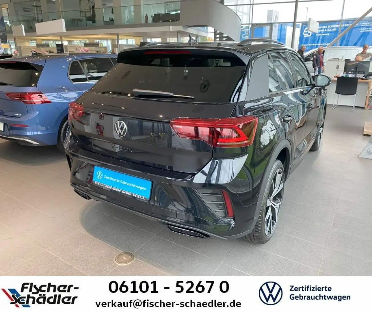 Volkswagen T-Roc T-ROC R-Line 1.5TSI*DSG*RLine*IQLight*Navi*Black Zwart - 2