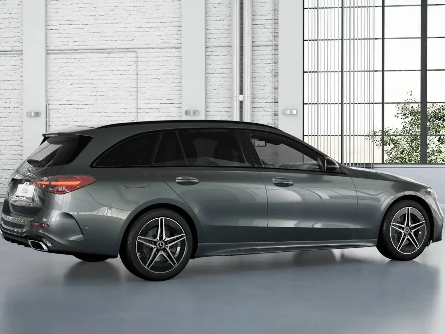 Mercedes-Benz C 220 C 200d Station Wagon AMG Line ADVANCED Gris - 2