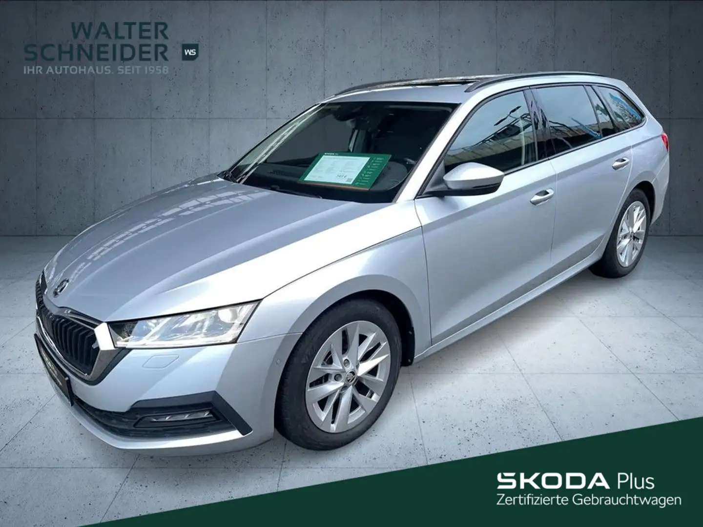 Skoda Octavia Combi 2.0 TDI DSG Ambition Navi AHK Pano Silber - 1