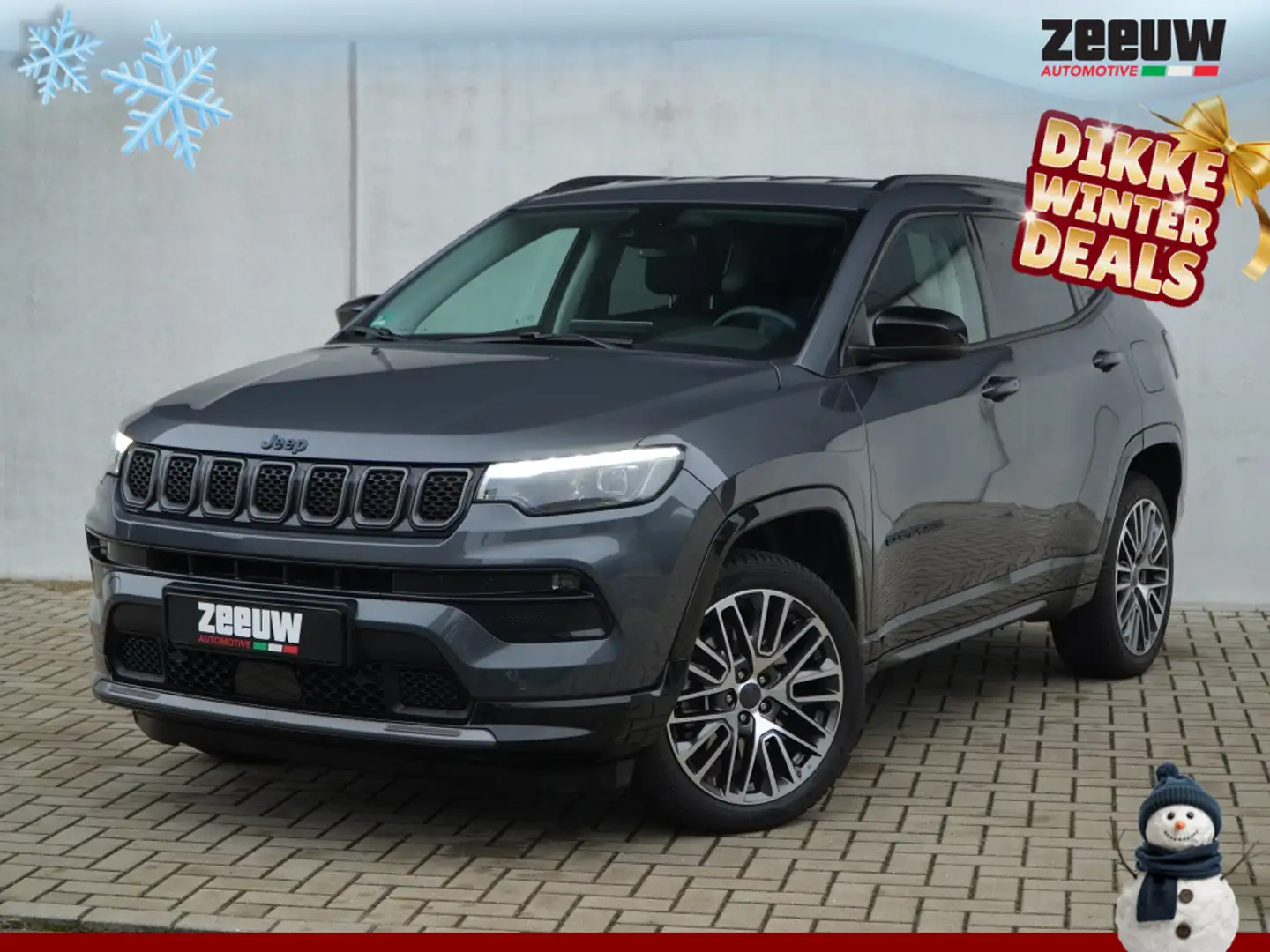 Jeep Compass 4xe 240 PK Hybrid Summit | Leder | Winter | Navi | Gris - 1