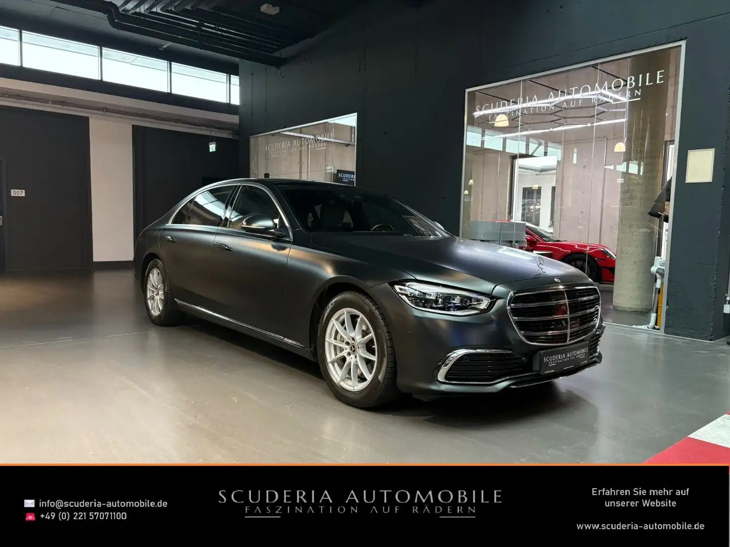 Mercedes-Benz S 450 4MATIC L Chauffeur PANO 360 HUD TV MATT Schwarz - 1